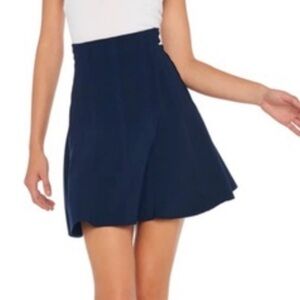 Norma Kamali Navy Mini Skirt